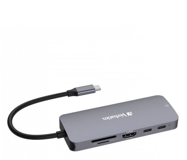 VERBATIM USB-C - 2xUSB 3.2, 2xUSB-C, HDMI, RJ45, SD, microSD 32152 - 1236398 - zdjęcie 2
